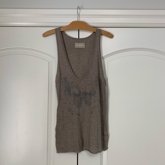 ❤️Zadig & Voltaire Twisted Hem Knit Racerback M - Picture 3 of 7